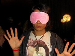 kiowa gordon   with his dream essentials pink sleep mask.jpg